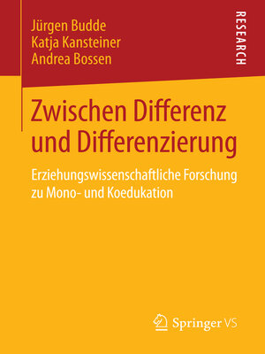 cover image of Zwischen Differenz und Differenzierung